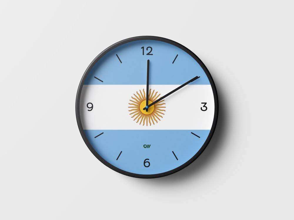 Premium Wall Clock for Argentine Fan ||