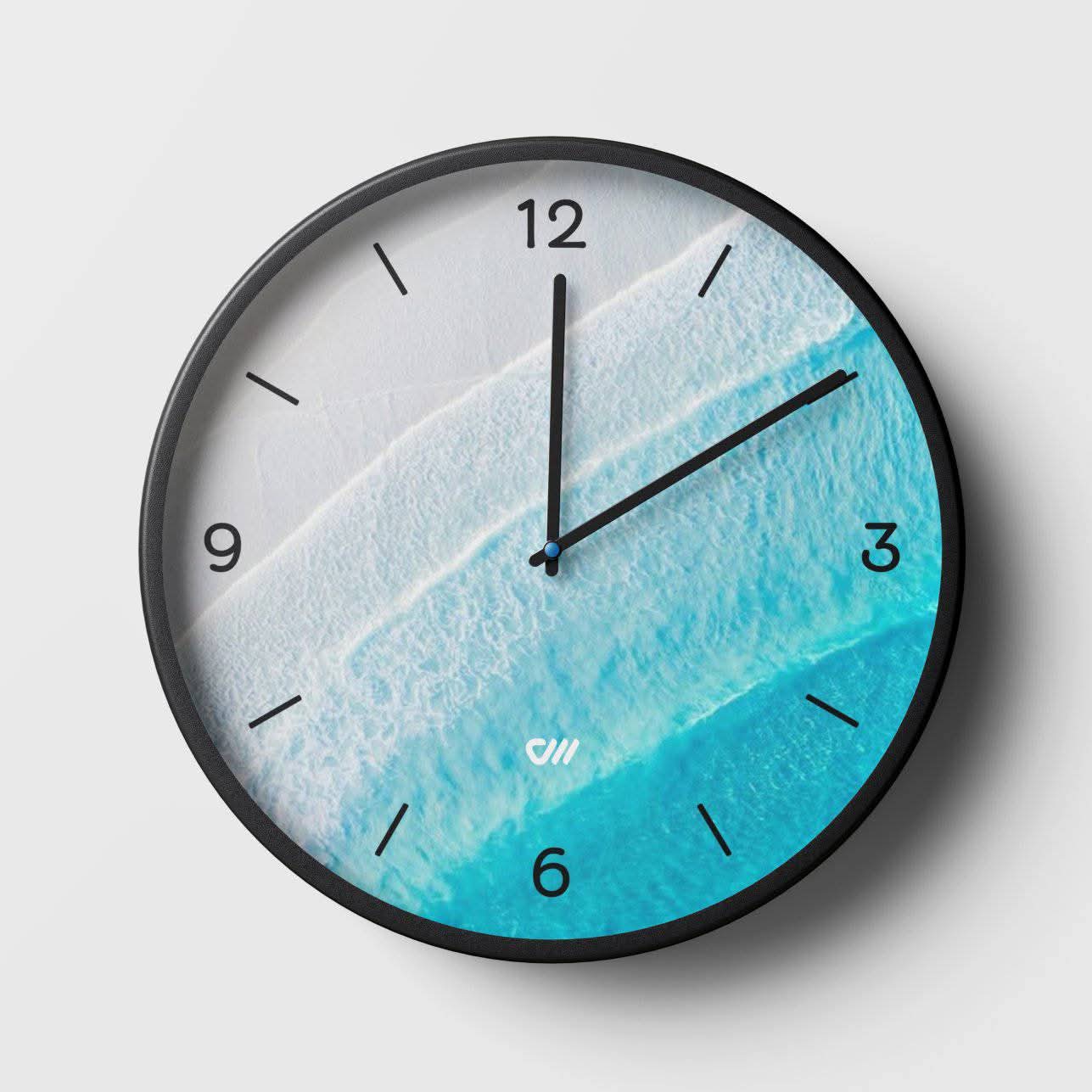 🌊 Premium Ocean Wave Wall Clock | Modern Silent Decorative Clock | Luxury Home & Office Decor